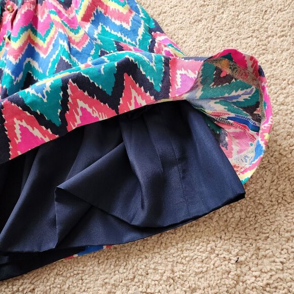 Lilly Pulitzer Sherlyn Dress Hearts A Flutter Chevron Sleeveless Pink Size 2 - Picture 12 of 14